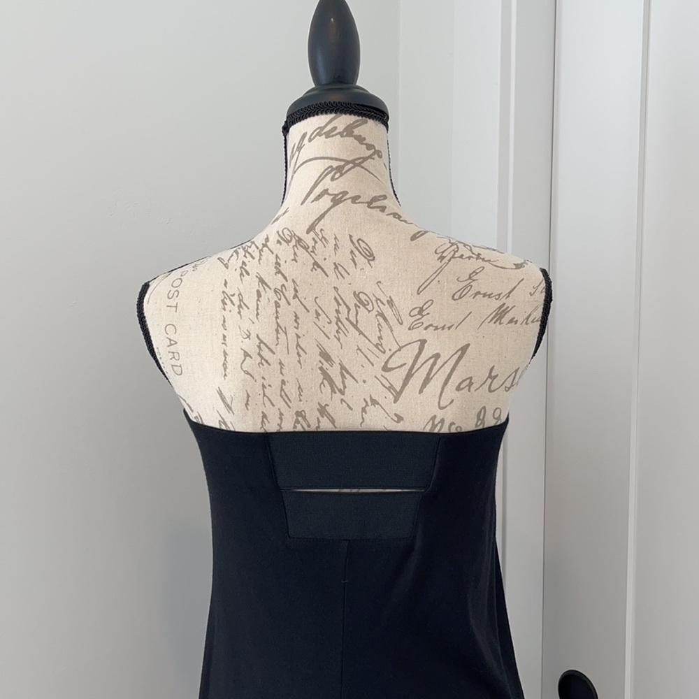 Theory black knit strapless dress - Picture 3 of 6